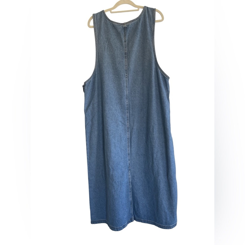 Vintage Denim Jumper Dress 2XL - Picture 2 of 5